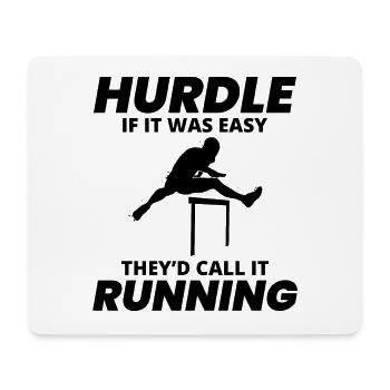 Hürden Hürdenlauf Hürdenläufer Läufer Athleten - Mousepad (Querformat) - Weiß - Vorne