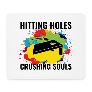 Cornhole Bean Bag Toss Outdoor Lawn Game Funny - Mouse Pad (horizontal) - white - Front