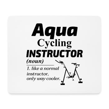 Aqua Cycling Schwimmbad Fitness Training Coach - Mousepad (Querformat) - Weiß - Vorne