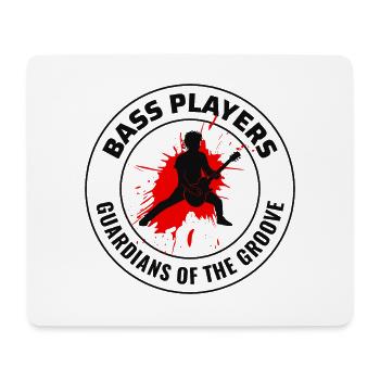 Bass Gitarrist Musik Musiker Bassist Funny - Mousepad (Querformat) - Weiß - Vorne