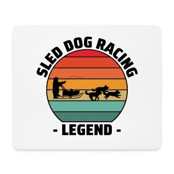 Husky Sledding Sled Dog Racing Alaskan Racers - Mouse Pad (horizontal) - white - Front