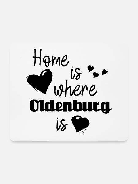 Zuhause in Oldenburg - Home is where Oldenburg is - Mousepad (Querformat) - Weiß