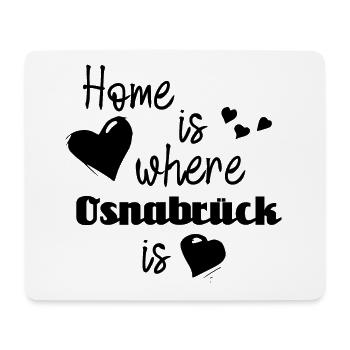 Zuhause in Osnabrück - Home is where Osnabrück is - Mousepad (Querformat) - Weiß - Vorne