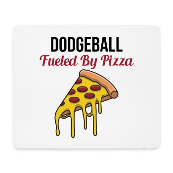Joueur de dodgeball Entraîneur Sports d’équipe Pizza Drôle - Tapis de souris (format paysage) - blanc - Devant