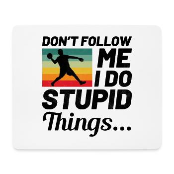 Dodgeball Player Coach Team Sports Funny - Mouse Pad (horizontal) - white - Front