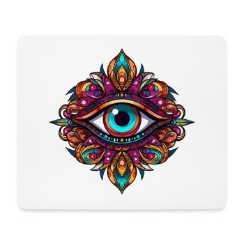 Mandala Third Eye - Mouse Pad (horizontal) - white - Front