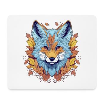 Fox abstract drawing - Mouse Pad (horizontal) - white - Front