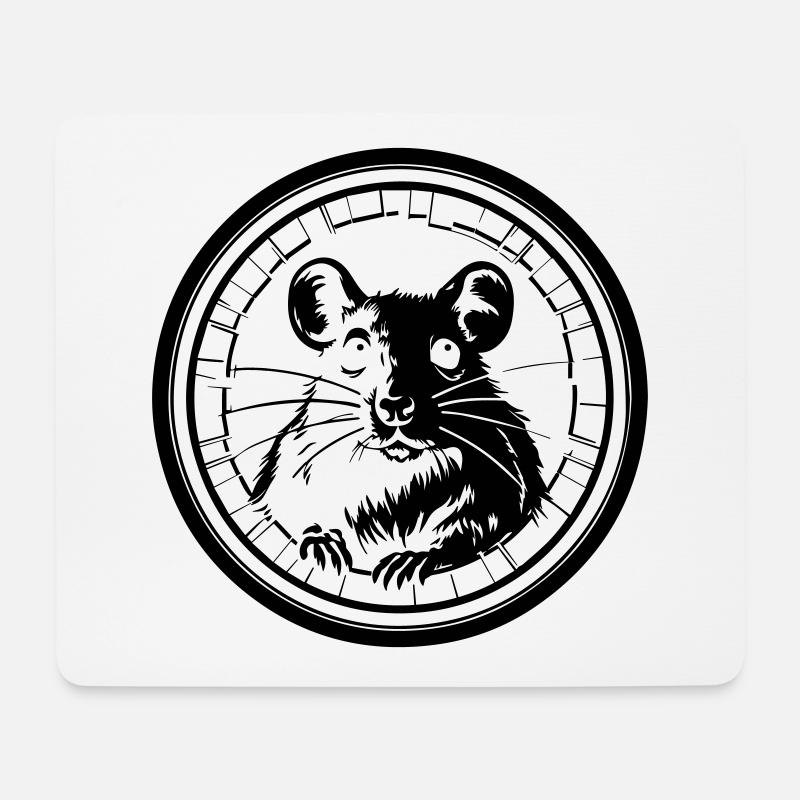 maus - Mousepad (Querformat) - Weiß