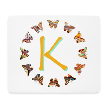 Papillons E 56 K - Tapis de souris (format paysage) - blanc - Devant