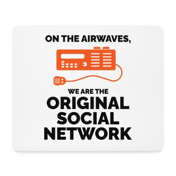 Amateurfunker Ursprüngliches soziales Netzwerk - Mousepad (Querformat) - Weiß - Vorne