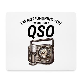 Nostalgic QSO Vintage Ham Radio Operator Classic - Mouse Pad (horizontal) - white - Front