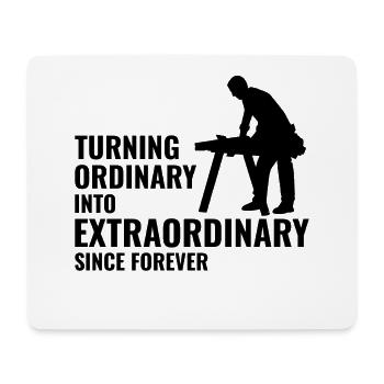 Woodworker Woodcutter Carpenter Lumberjack Funny - Mouse Pad (horizontal) - white - Front