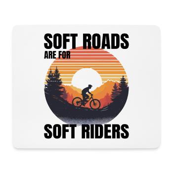 Scenic Gravel Riding Sunrise Soft Roads Not for Us - Mouse Pad (horizontal) - white - Front