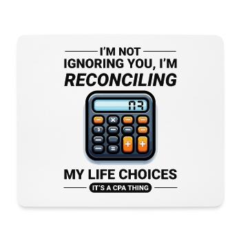 Accountant Accounting Bookkeeping Finance Funny - Mouse Pad (horizontal) - white - Front