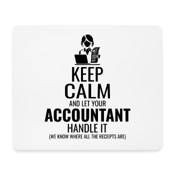 Accountant Accounting Bookkeeping Finance Funny - Mouse Pad (horizontal) - white - Front