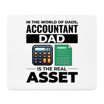 Buchhalter Papa Buchhaltung Finanzen Finanzen Lustig - Mousepad (Querformat) - Weiß - Vorne