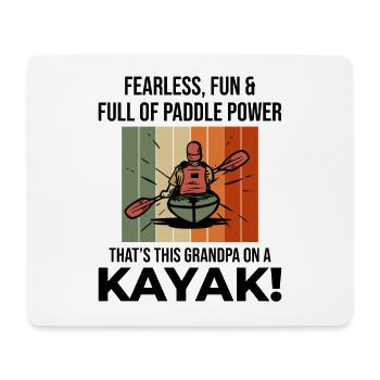 Kajakfahren Gradpa Kajak Kanu Kajakfahrer Lustig - Mousepad (Querformat) - Weiß - Vorne