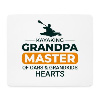 kayaking Gradpa Kayak Canoe Kayaker Funny - Mouse Pad (horizontal) - white - Front