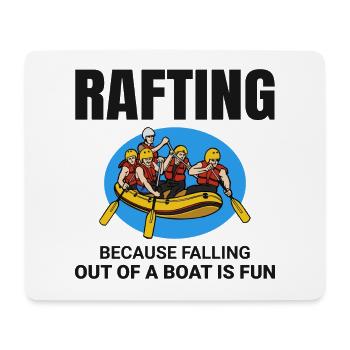 Rafting Team Raft Wildwasser Rafter Paddel Lustig - Mousepad (Querformat) - Weiß - Vorne