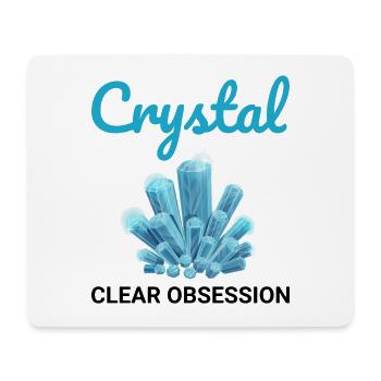 Kristall sammeln Gestein Jagd Mineral Sammler - Mousepad (Querformat) - Weiß - Vorne