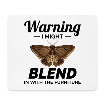 Moth Nocturnal Animal Insect Collector Entomology - Mouse Pad (horizontal) - white - Front