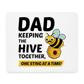 Honigbiene Vater Imker Imkerei Insektensammler - Mousepad (Querformat) - Weiß - Vorne