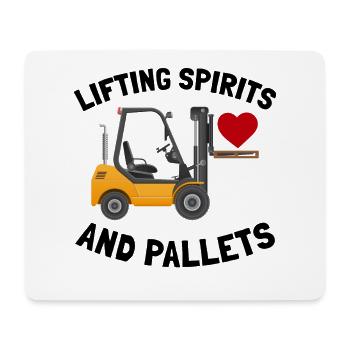 Forklift Operator Heavy Equipment Driver Funny - Mouse Pad (horizontal) - white - Front
