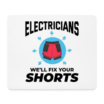 Electrician Humor Electrical Technician Engineer - Mouse Pad (horizontal) - white - Front