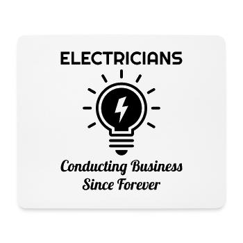 Electrician Humor Electrical Technician Engineer - Mouse Pad (horizontal) - white - Front