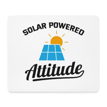 Électricien : Solar Powered Attitude - Tapis de souris (format paysage) - blanc - Devant