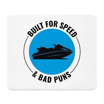 Jet Skiing Dad Loving Speed Enthusiasts - Mouse Pad (horizontal) - white - Front