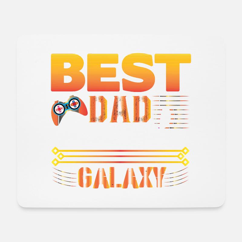 Bester Vater in der Galaxie - Mousepad (Querformat) - Weiß