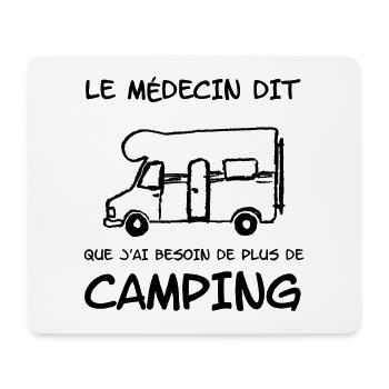 le medecin dit - Mousepad (Querformat) - Weiß - Vorne