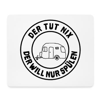 der tut nix wohnwagen - Mousepad (Querformat) - Weiß - Vorne