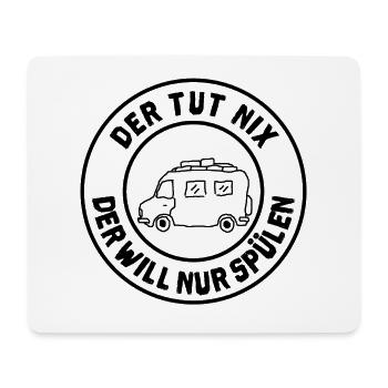 der tut nix wohnmobil - Mousepad (Querformat) - Weiß - Vorne