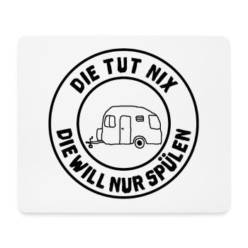 die tut nix wohnwagen - Mousepad (Querformat) - Weiß - Vorne