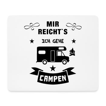 mir reichts camping wohnmobil - Mousepad (Querformat) - Weiß - Vorne