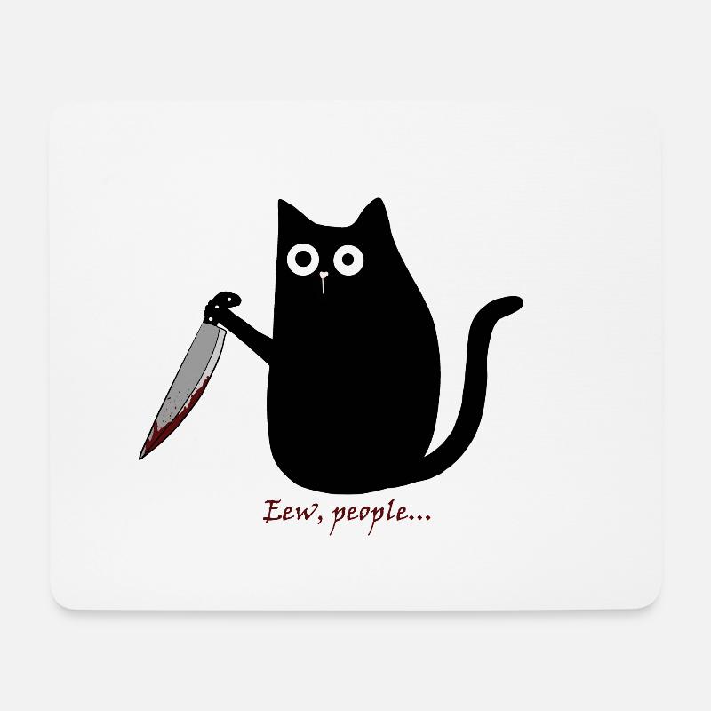 Eew, people... - Mousepad (Querformat) - Weiß