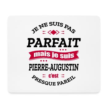 PIERRE-AUGUSTIN PARFAIT - PRENOM PIERRE-AUGUSTIN - Tapis de souris (format paysage) - blanc - Devant
