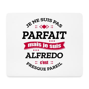 ALFREDO PARFAIT - PRENOM ALFREDO - Tapis de souris (format paysage) - blanc - Devant