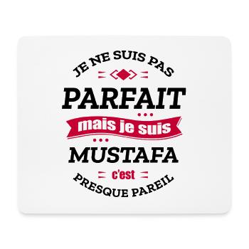 MUSTAFA PARFAIT - PRENOM MUSTAFA - Tapis de souris (format paysage) - blanc - Devant