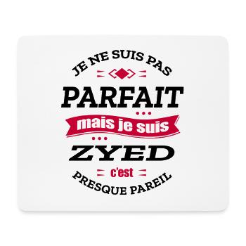 ZYED PARFAIT - PRENOM ZYED - Tapis de souris (format paysage) - blanc - Devant
