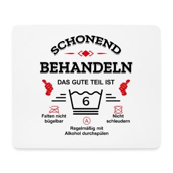 SCHONEND BEHANDELN 6 JAHR GEBURTSTAG KIND - Mousepad (Querformat) - Weiß - Vorne