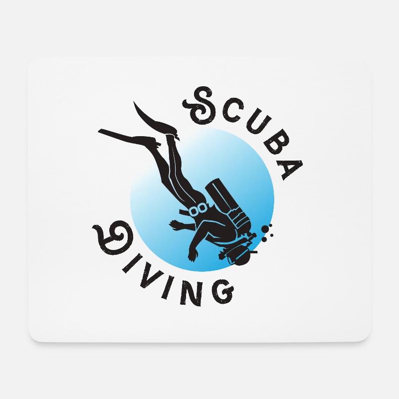Scuba Diving - Mousepad (Querformat) - Weiß