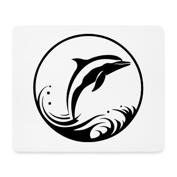 delfin - Mousepad (Querformat) - Weiß - Vorne