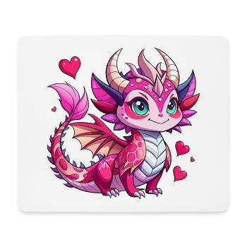 Colorful Dragon - Mouse Pad (horizontal) - white - Front