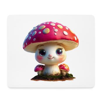 cute toadstool - Mouse Pad (horizontal) - white - Front