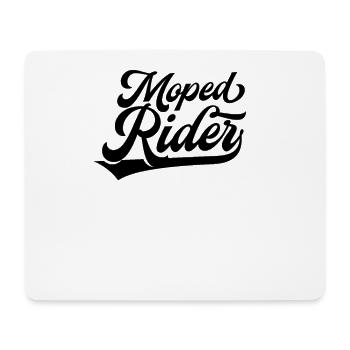 Mopedfahrer - Mousepad (Querformat) - Weiß - Vorne