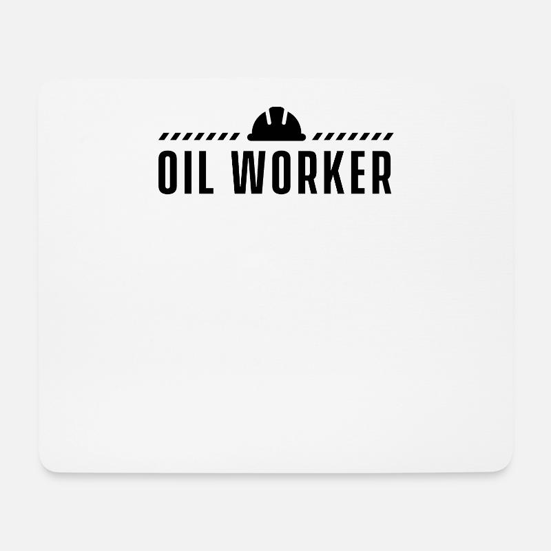Ölarbeiter Offshore Bohrplattform Ölbohrinsel - Mousepad (Querformat) - Weiß