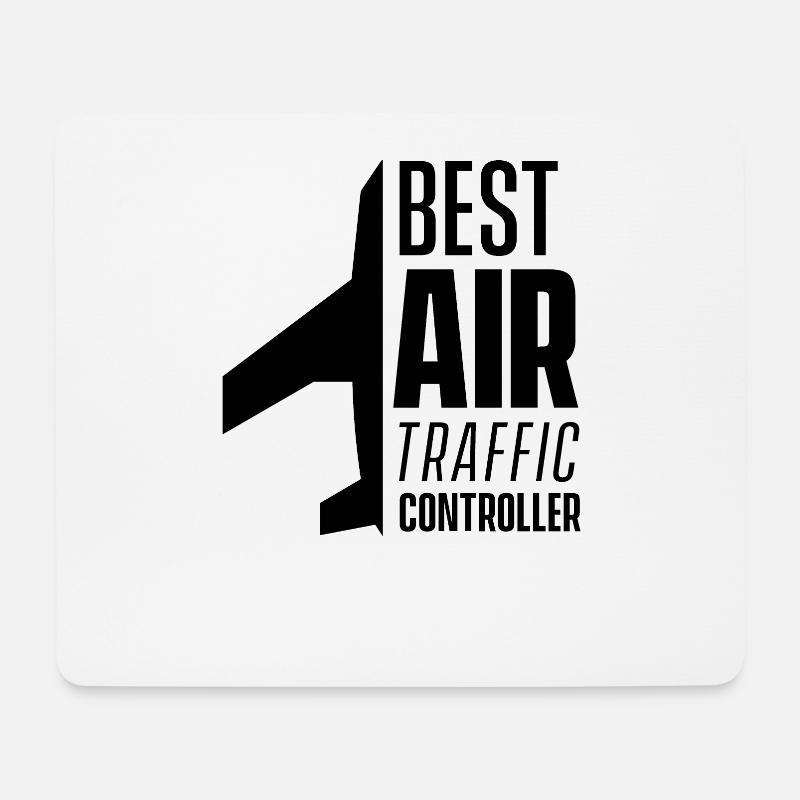 Bester Fluglotse Job Fluglotsin Fluglotsen - Mousepad (Querformat) - Weiß
